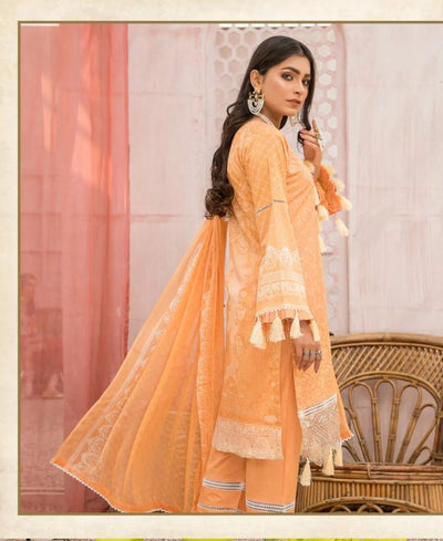 Munira Designer 3 Piece Stitched Embroidered Chicken Kari style Suit - MSL 06
