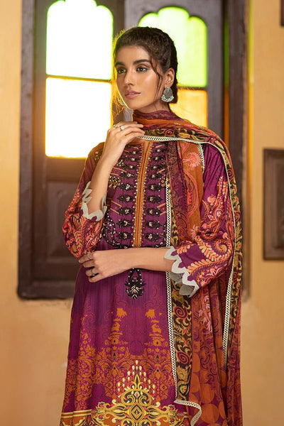 Rang Rasiya 3 Piece Stitched Embroidered digitally printed Suit D-639 Roop