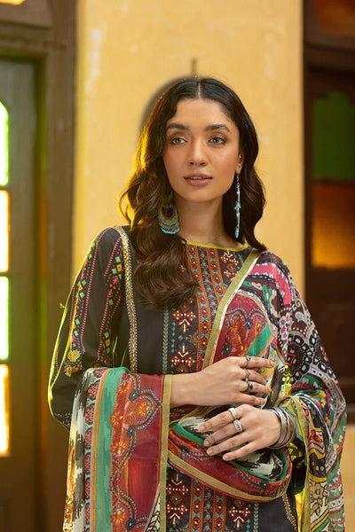 Rang Rasiya 3 Piece Stitched Embroidered digitally printed Suit D-634 Rumi