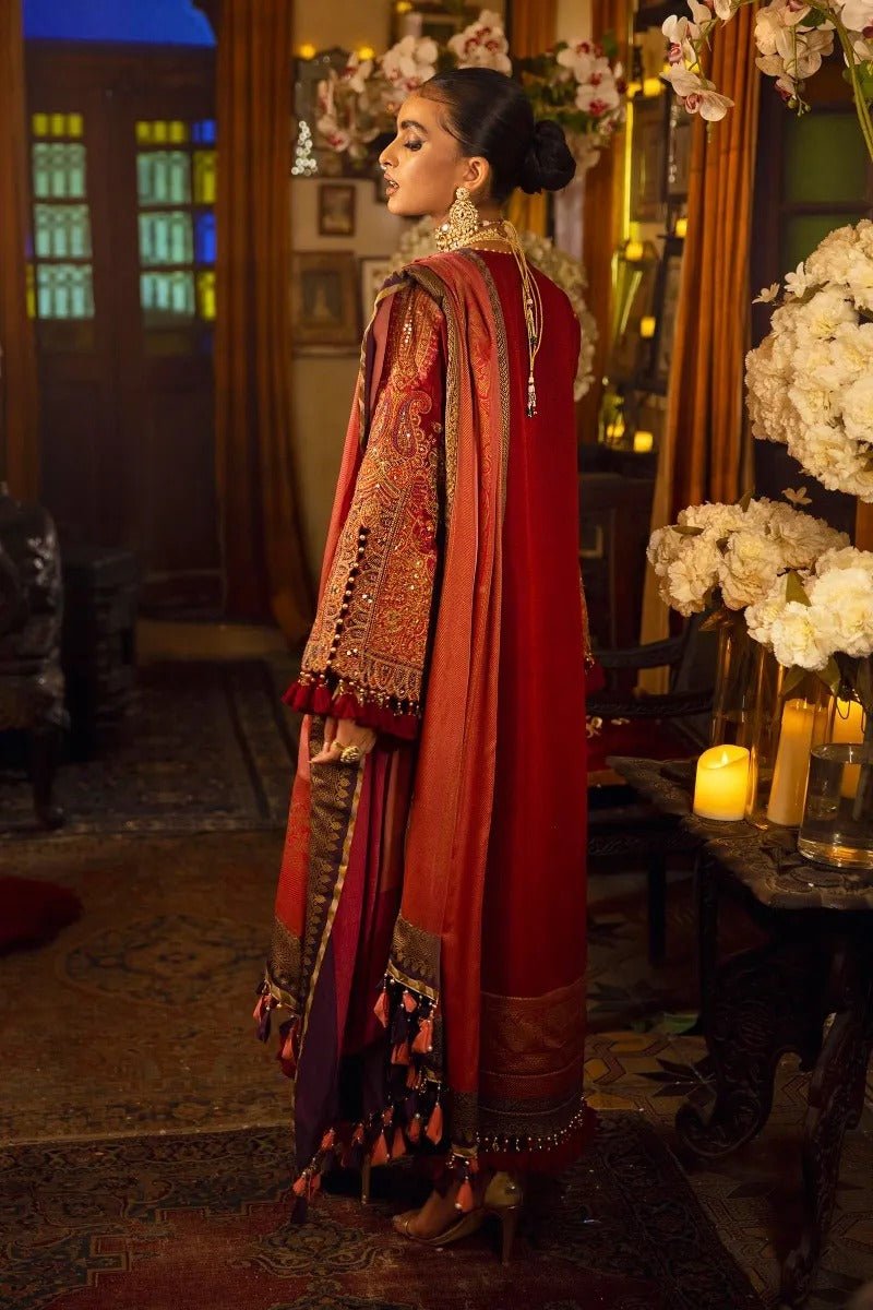 SANA SAFINAZ 3 Piece Unstitched Velvet Winter Suit S211-003A-CH