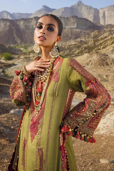 SANA SAFINAZ 3 Piece Unstitched Velvet Winter Suit S211-003B-CH