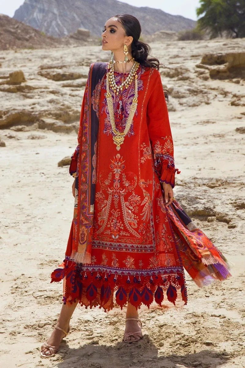 SANA SAFINAZ 3 Piece Unstitched Velvet Winter Suit S211-004A-CP