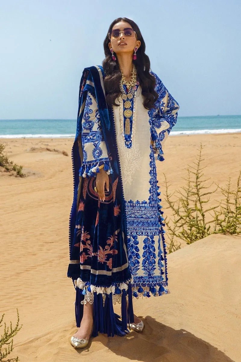 SANA SAFINAZ 3 Piece Unstitched Velvet Winter Suit S211-005A-CP