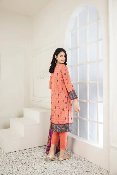Lakhany 3 Piece Unstitched Printed Wash & Wear wrinkle free Suit SAF-622-C