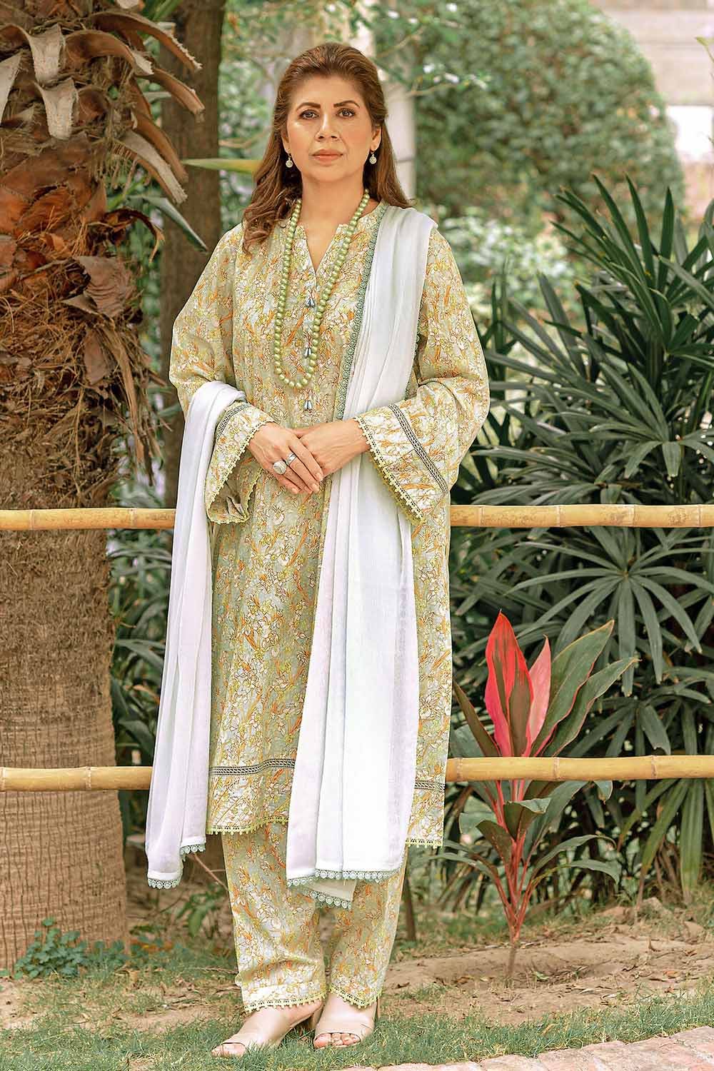 Gul Ahmed 1PC Lawn Unstitched Digital Printed Fabric SL-32028