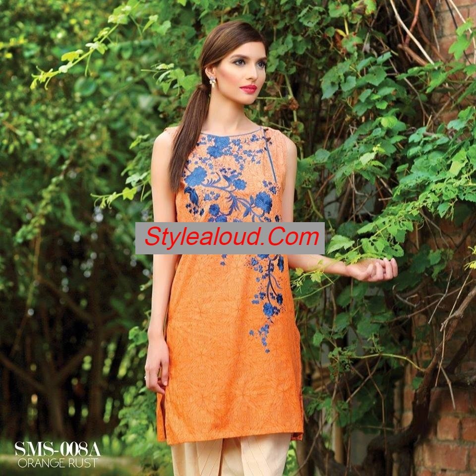 Sana & Samia Mid Summer Lawn Range Shirt SMS-008 A