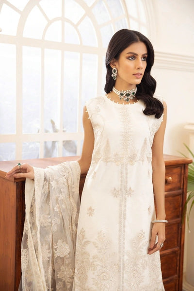 XENIA FORMALS 3 Piece Unstitched Embroidered Chiffon Suit - D-09 SOLARIS