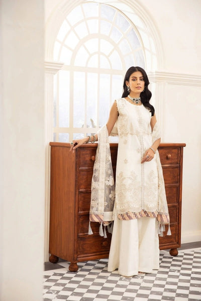 XENIA FORMALS 3 Piece Unstitched Embroidered Chiffon Suit - D-09 SOLARIS