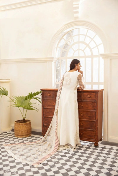 XENIA FORMALS 3 Piece Unstitched Embroidered Chiffon Suit - D-09 SOLARIS