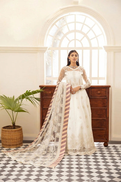XENIA FORMALS 3 Piece Unstitched Embroidered Chiffon Suit - D-09 SOLARIS