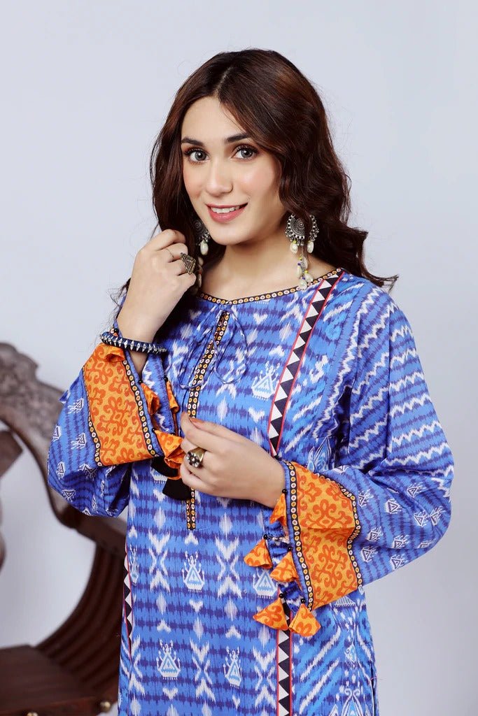 Lakhany 1 Piece Unstitched Summer Printed Lawn Shirt - SPK-2285