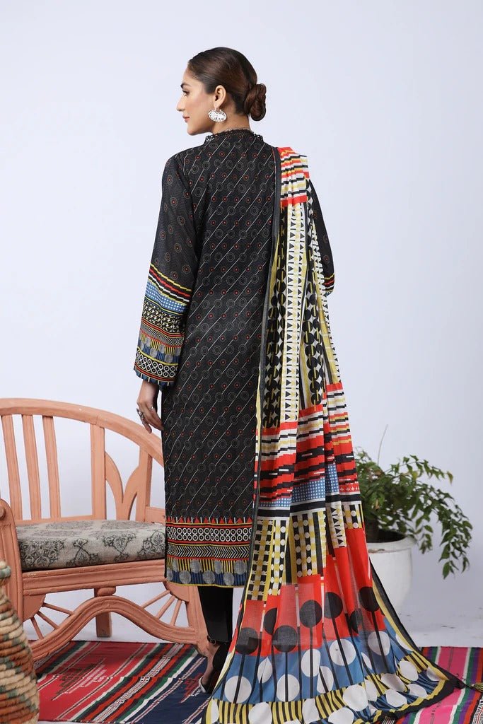 Lakhany 3 Piece Unstitched Summer Printed Lawn Suit - SPL-2244