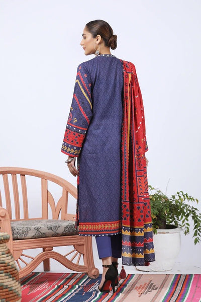 Lakhany 3 Piece Unstitched Summer Printed Lawn Suit - SPL-2245