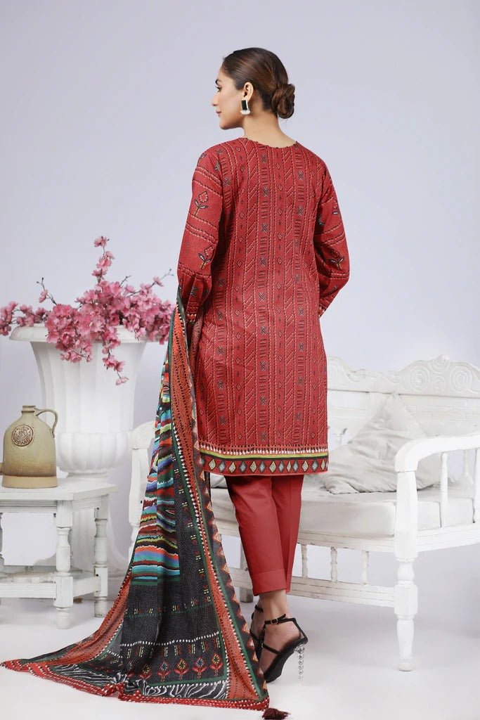 Lakhany 3 Piece Unstitched Summer Printed Lawn Suit - SPL-2248