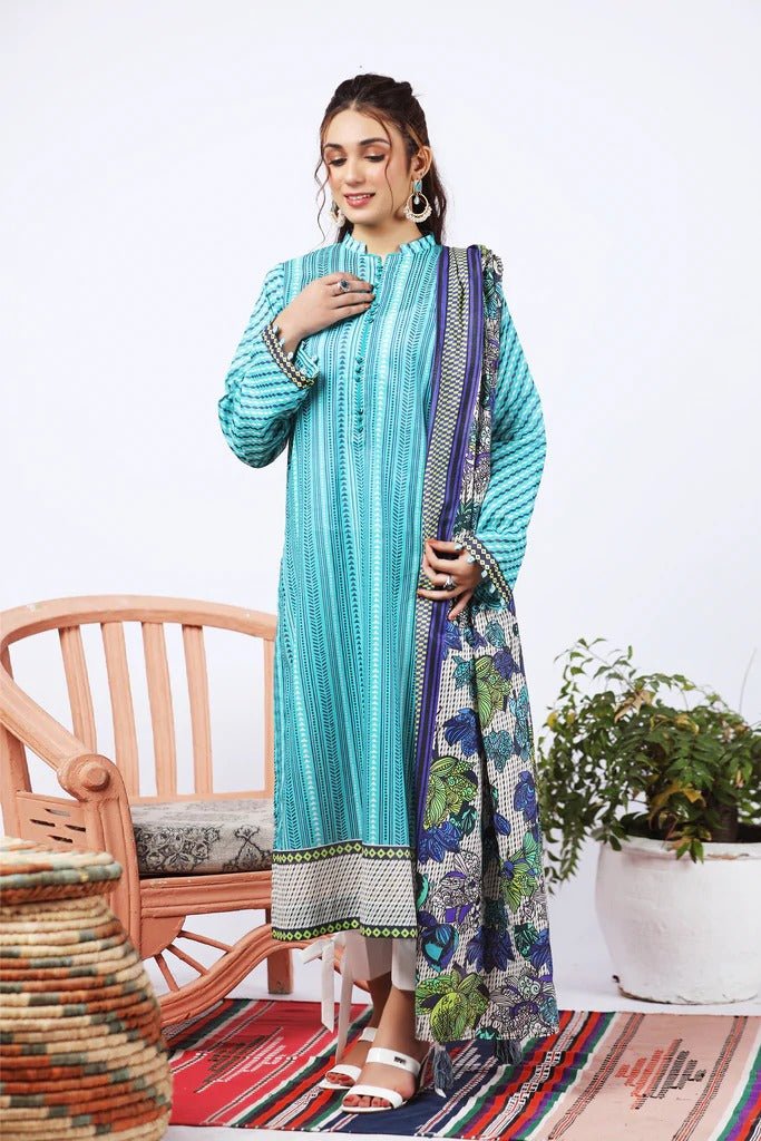 Lakhany 2 Piece Unstitched Summer Printed Lawn Suit - SPT-2263