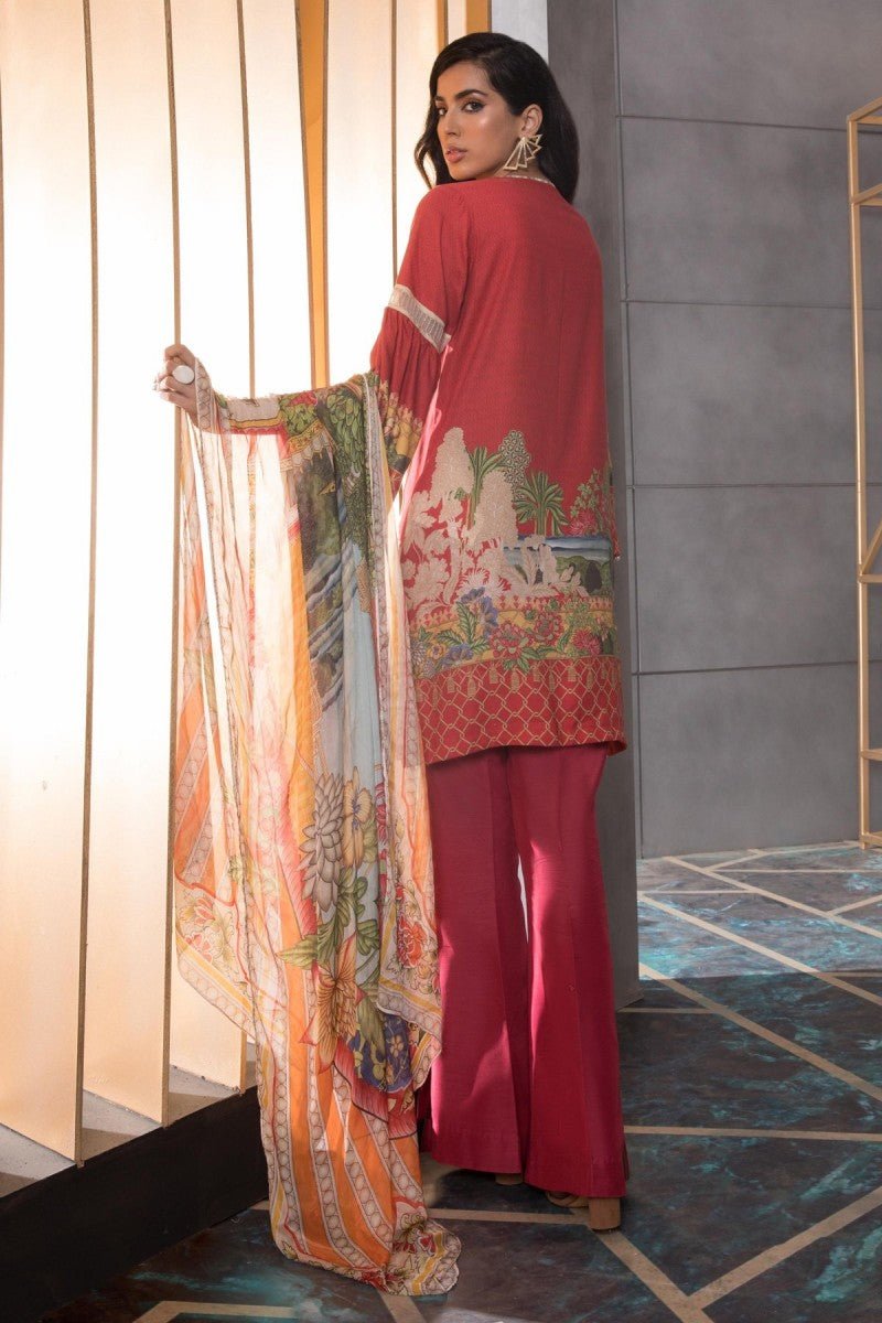 Sapphire 3 Piece Unstitched Suit Shikargah