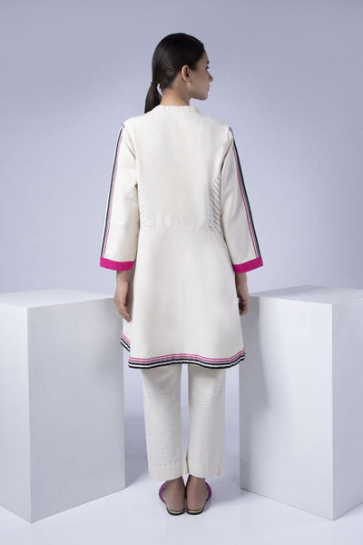 Ready to Wear Winter  Khaadi Short White Fusion Top TF-19403