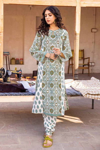Gul Ahmed 2PC Lawn Unstitched Printed Shirt Trousers Suit TL-32025 A