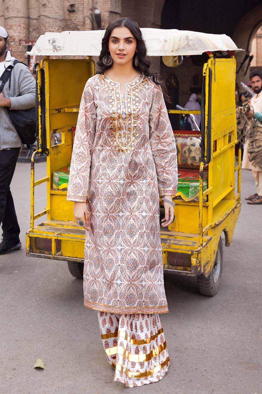 Gul Ahmed 2PC Lawn Unstitched Printed Shirt Trousers Suit TL-32025 B
