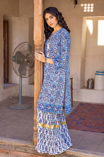 Gul Ahmed 2PC Lawn Unstitched Printed Shirt Trousers Suit TL-32026 A