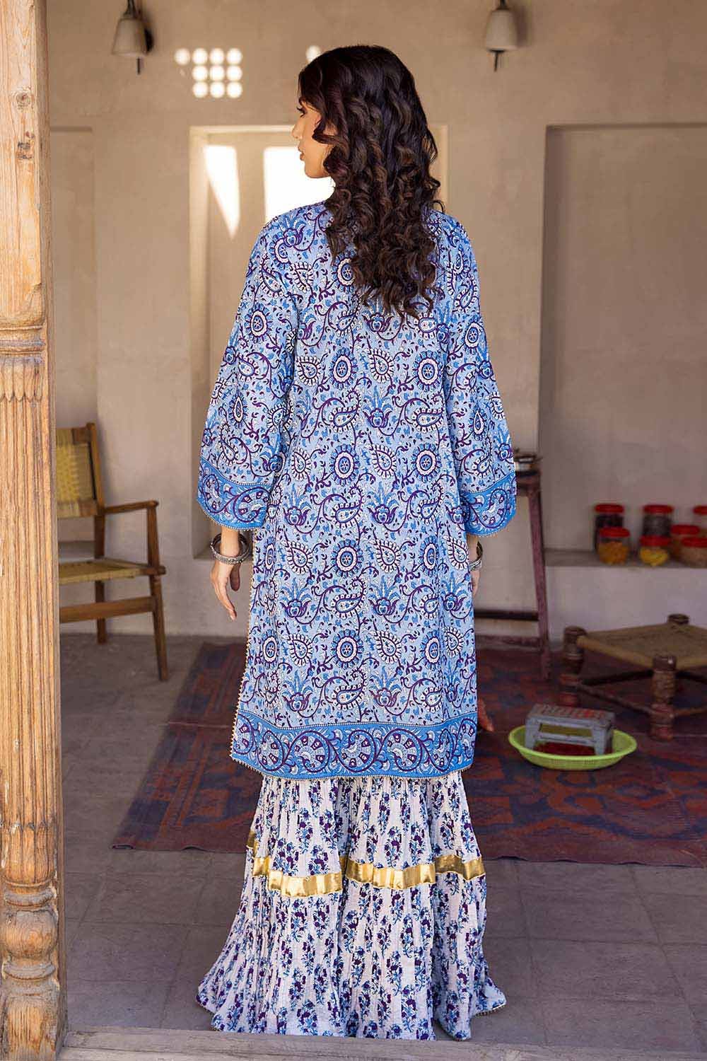 Gul Ahmed 2PC Lawn Unstitched Printed Shirt Trousers Suit TL-32026 A