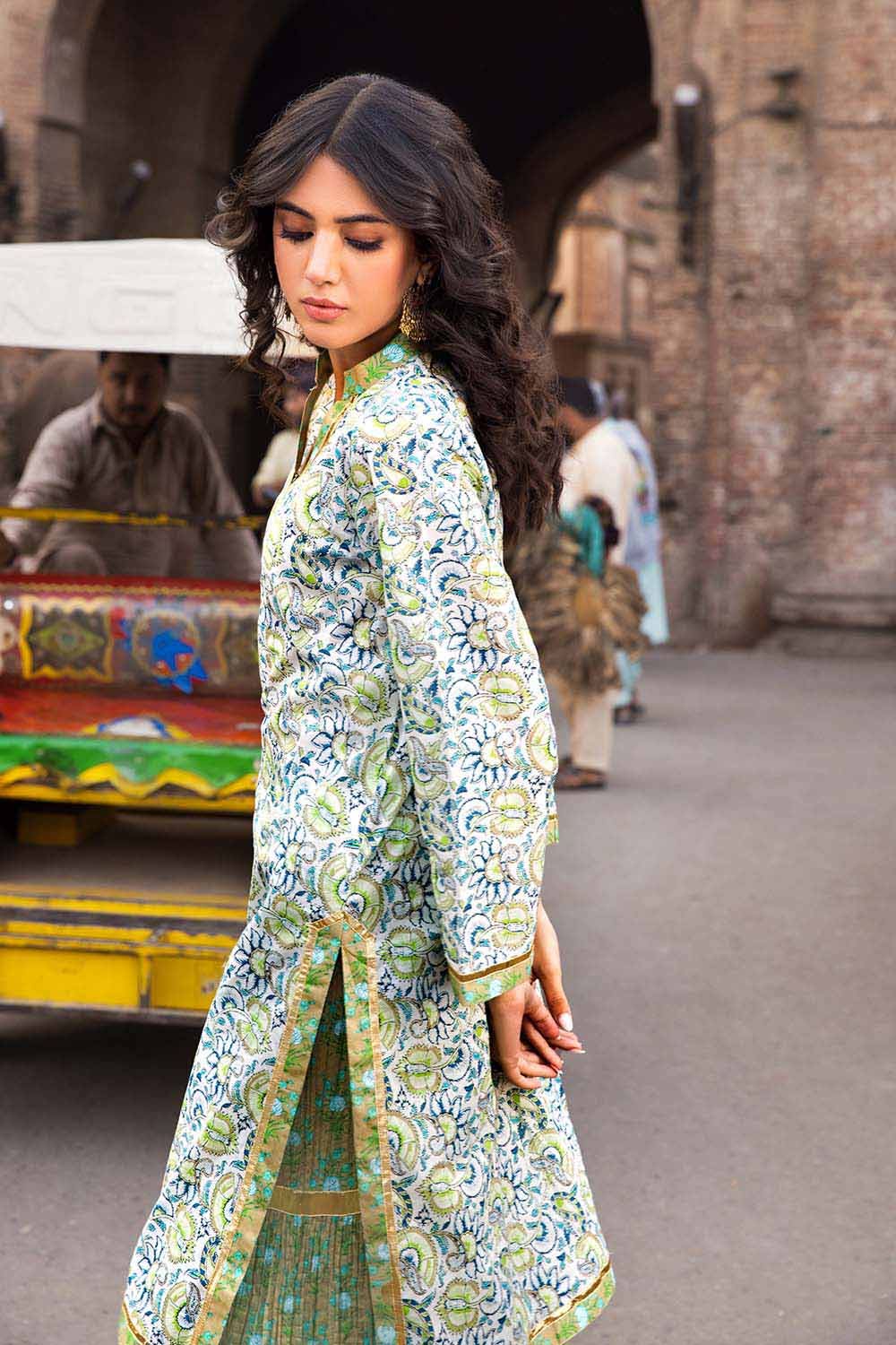 Gul Ahmed 2PC Lawn Unstitched Printed Shirt Trousers Suit TL-32028 A