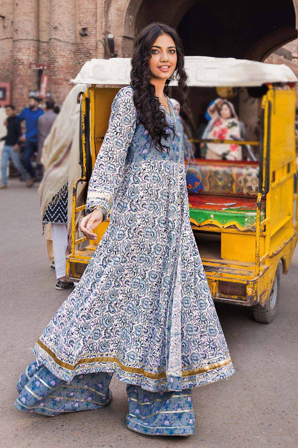 Gul Ahmed 2PC Lawn Unstitched Printed Shirt Trousers Suit TL-32028 B
