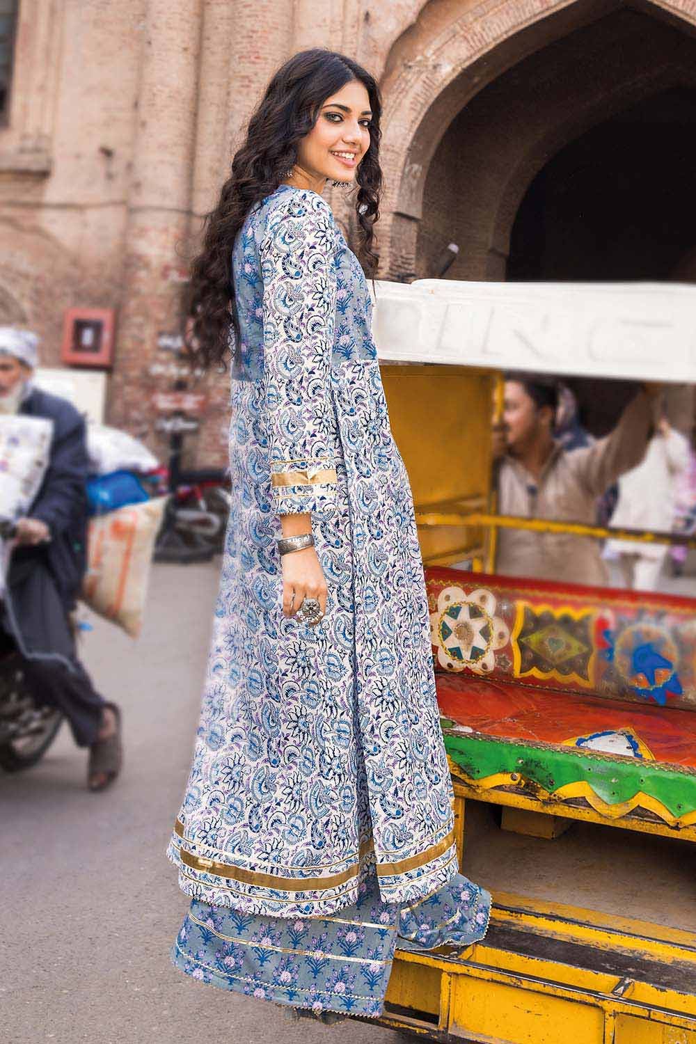 Gul Ahmed 2PC Lawn Unstitched Printed Shirt Trousers Suit TL-32028 B