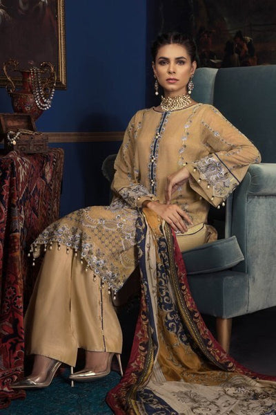 Sapphire 3 Piece Unstitched Suit Tranquility - V7