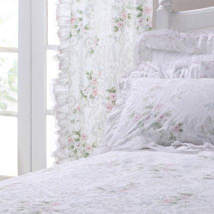 Vantona Country Charlotte Unlined Curtains and Tiebacks,- 66 x 72 Pink & Peach