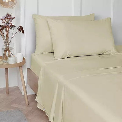 100% Luxury Cotton Plain Dyed Fitted Sheets - Vantona Home Sheeting