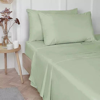 100% Luxury Cotton Plain Dyed Flat Sheets - Vantona Home Sheeting