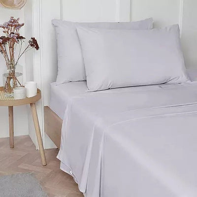 100% Luxury Cotton Plain Dyed Flat Sheets - Vantona Home Sheeting
