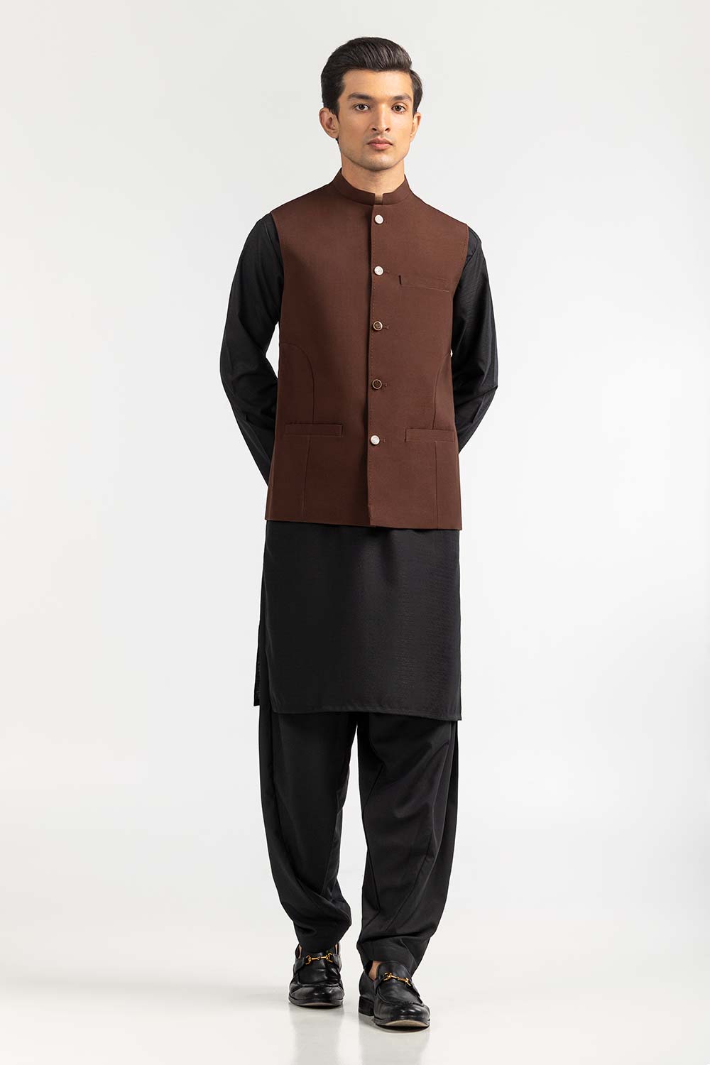 Gul Ahmed Ready to Wear Trendy Waistcoat - WC-PD22-006