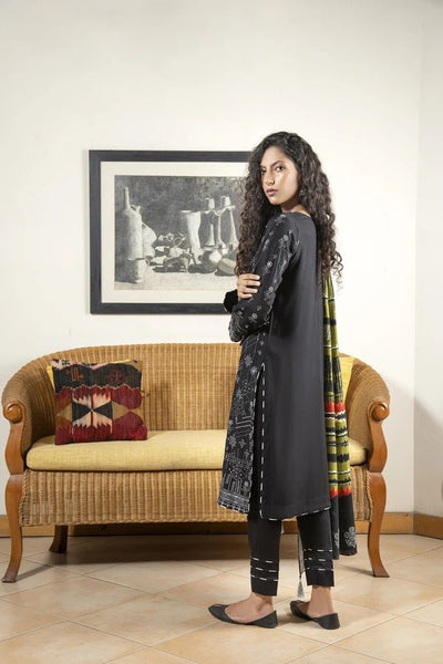 Lakhany 3 Piece Unstitched Embroidered Cottel Suit WCC-5026