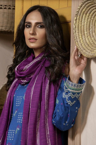 Ready To Wear Lakhany 03 Piece Embroidered Fancy Slub Suit LSM-2569