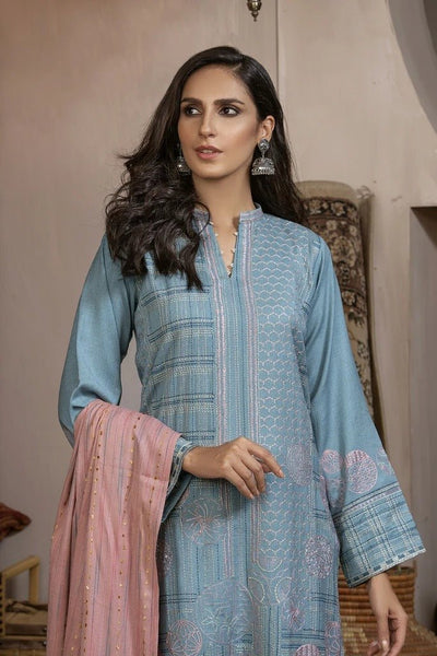 Ready To Wear Lakhany 03 Piece Embroidered Fancy Slub Suit LSM-2571