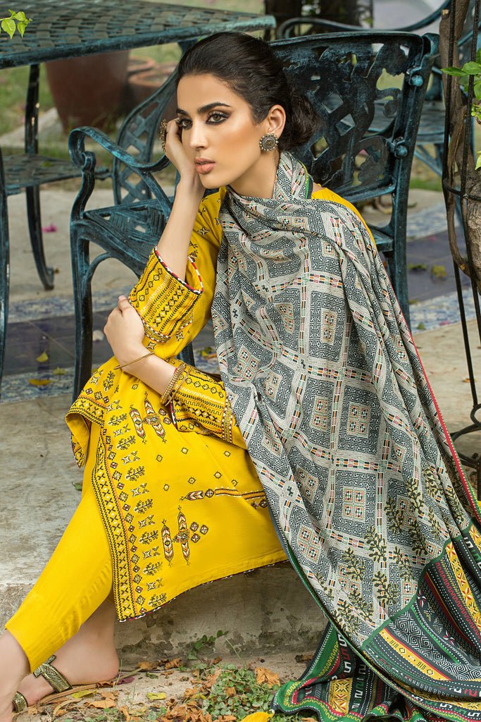 Lakhany 3 Piece Stitched Embroidered Suit LSM-2971