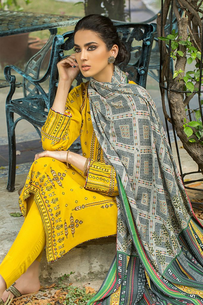 Lakhany 3 Piece Stitched Embroidered Suit LSM-2971