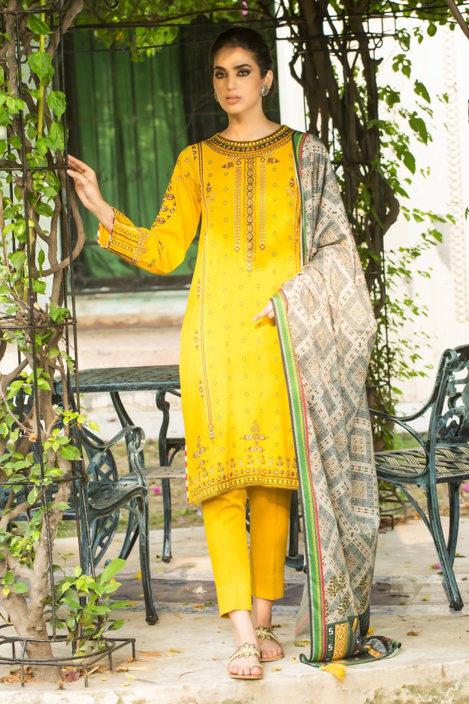 Lakhany 3 Piece Stitched Embroidered Suit LSM-2971