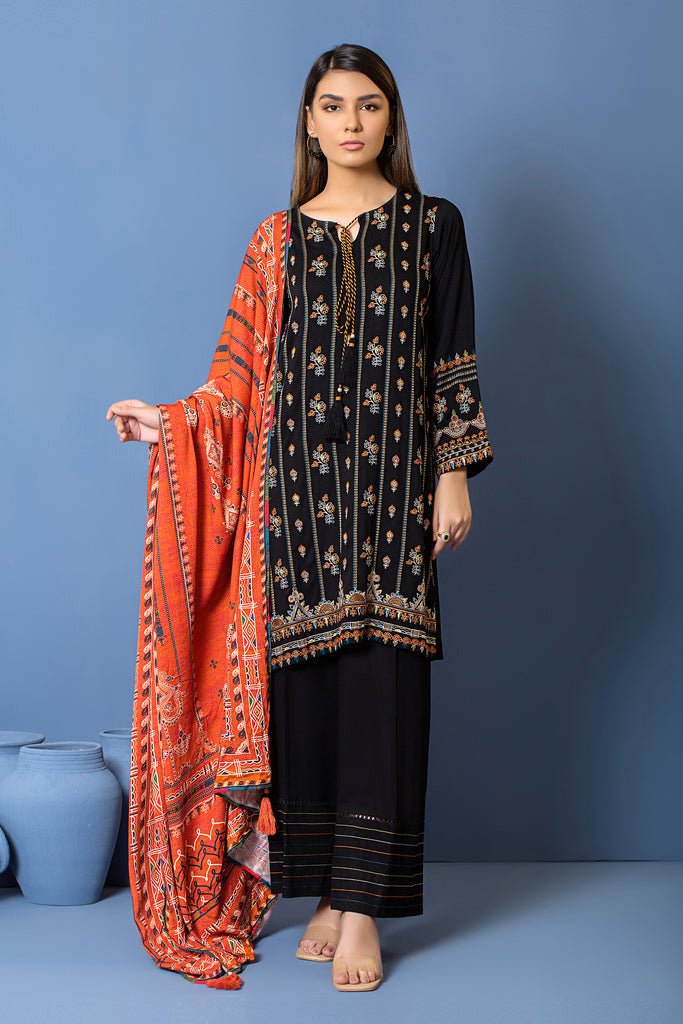 Lakhany 3 Piece Stitched Embroidered Suit LSM-2966