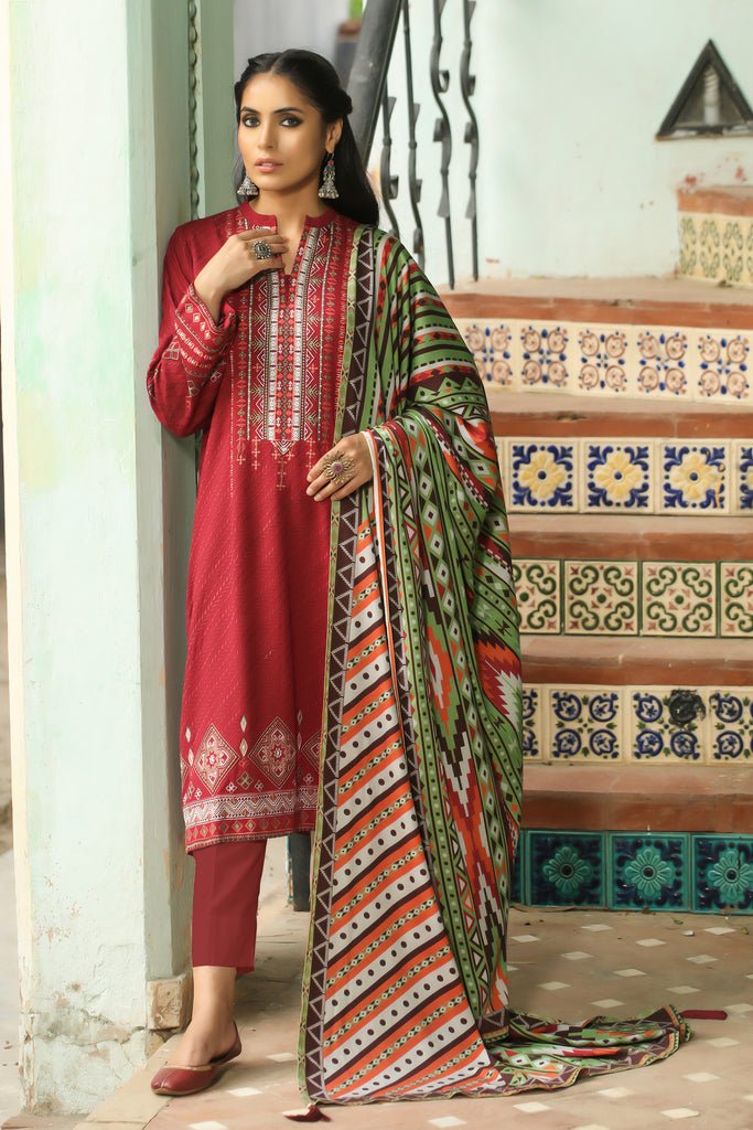 Lakhany 3 Piece Stitched Embroidered Suit LSM-2967