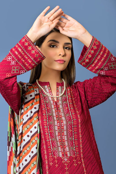 Lakhany 3 Piece Stitched Embroidered Suit LSM-2967