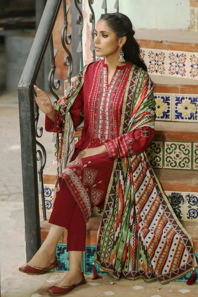 Lakhany 3 Piece Stitched Embroidered Suit LSM-2967