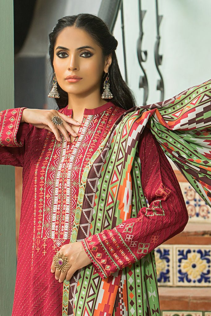 Lakhany 3 Piece Stitched Embroidered Suit LSM-2967
