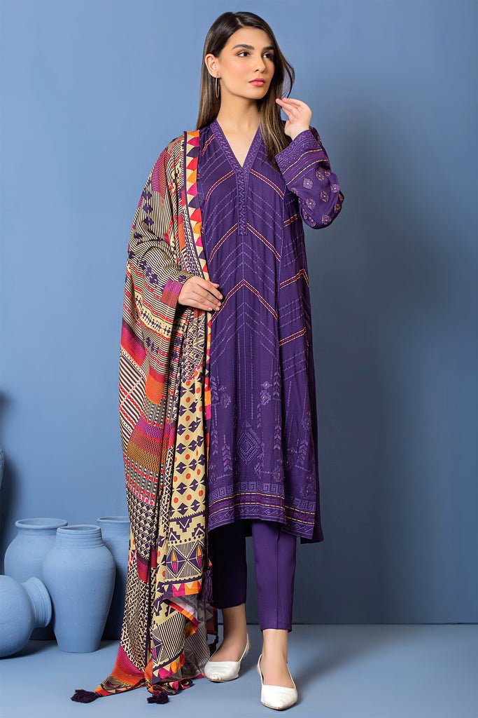 Lakhany 3 Piece Stitched Embroidered Suit LSM-2963