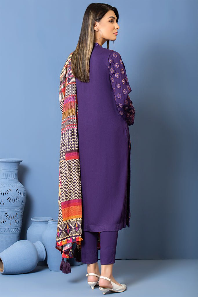 Lakhany 3 Piece Stitched Embroidered Suit LSM-2963