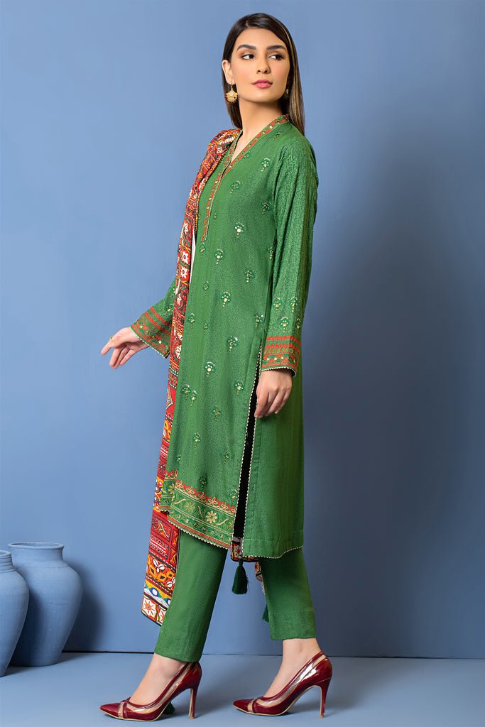 Lakhany 3 Piece Unstitched Embroidered Suit WEC-SA-0135