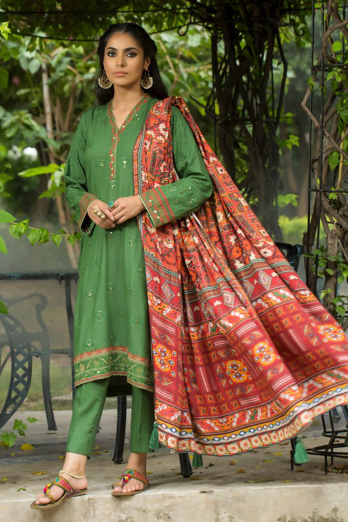 Lakhany 3 Piece Stitched Embroidered Suit LSM-2972