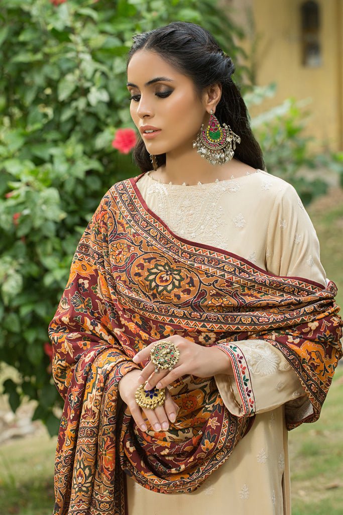 Lakhany 3 Piece Stitched Embroidered Suit LSM-2965